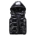 thumbnail image 1 of Sliktaa Unisex Shiny Waterproof Sleeveless Jacket Lightweight Puffer Vest_Gift Of G, 1 of 2