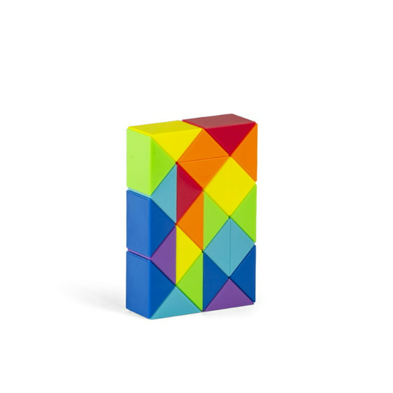 Multicolor Puzzle Plastic Square Cube