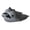 gray, variant on Unisex Shark Slide Sandals, Gradient Platform Lightweight Non-Slip Summer Slides