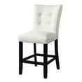 thumbnail image 2 of Steve Silver Chaise de Comptoir en Vinyle Blanc Markina, 2 of 6