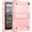 Rosegold, variant on ELEHOLD Rugged Case for Kindle Fire HD 8 & HD 8 Plus Tablet (12th Generation 2022 Model), Full Body Drop Protection Kickstand Back Cover for Kids, Rosegold