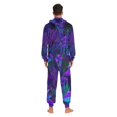 thumbnail image 4 of FORMRS Onesies Pajama for Adults Unisex Hoodie Winter Jumpsuit One Piece Sleepwear, Sizes S-2XL, Dark Mushrooms Pattern, 4 of 7