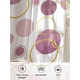 thumbnail image 6 of Sheer Curtains 54 Inch Length, Pin Polka Dots Semi Sheer Curtains Light Filtering Window Treatment, Modern Abstract Art Privacy Voile Drapes for Living Room Bedroom 52x54 Inch, 6 of 7