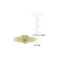 thumbnail image 2 of 1/2 Carat (cw) Natural Peridot Promise Heart Ring in 10K Yellow Gold with Diamonds, 2 of 4