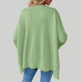 thumbnail image 4 of Birdeem Mode Femmes Col en V Hiver Uni Manches Longues Chandail Tops Pulls, 4 of 12