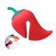 thumbnail image 3 of Lindo Pequeño Pimiento En Forma De Tapa De Olla Almohadilla De Elevación Dispositivo Antidesbordamiento Prácticos E Interesantes Con Resistencia A Altas Temperaturas Para Cocinar En La Cocina matsuzay HA016414-00, 3 of 7