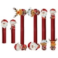 thumbnail image 2 of BotaniNest Festive Doorknob Hanger For Holiday Season Front Door Hanging With Classic Santa Snowman Patterns Ideal For Home Party Event, 2 of 7