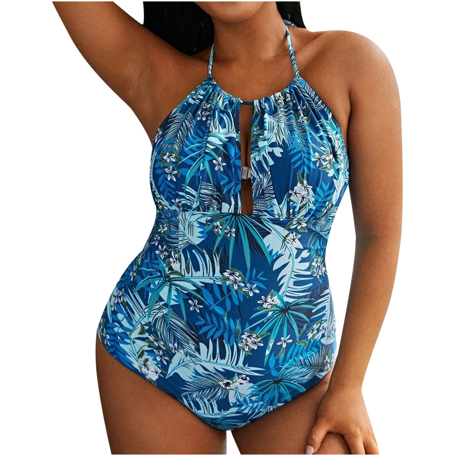 RKSTN Swimsuit for pour Femmes Mode Grande Taille Fleurs Feuilles
