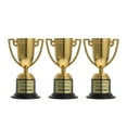 thumbnail image 1 of 3 mini trofeos dorados, trofeos de plástico para niños, copas, premios para estudiantes, accesorios para el aula, concursos, premios, ceremonias, recuerdos de fiesta, 1 of 7