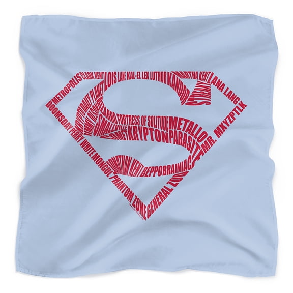 Superman Word Shield Bandana (21 in x 21 in)