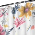 thumbnail image 3 of Pioneer Flower Floral Print Pattern Shower Curtain 72"x72" ,Bathroom Decorative Shower Curtains Set with 12 Hooks,Modern Waterproof Washable Shower Curtain, 3 of 6
