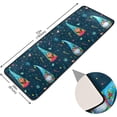 thumbnail image 2 of SKYSONIC 2X6 Feet Watercolor §³hristmas Gnome Runner Rug with Rubber Backing, Winter Candy Snowflake Non Slip Entryway Rug Runner Washable Soft Area Rug Carpet for Hallway Bedroom Kitchen Decor, 2 of 6