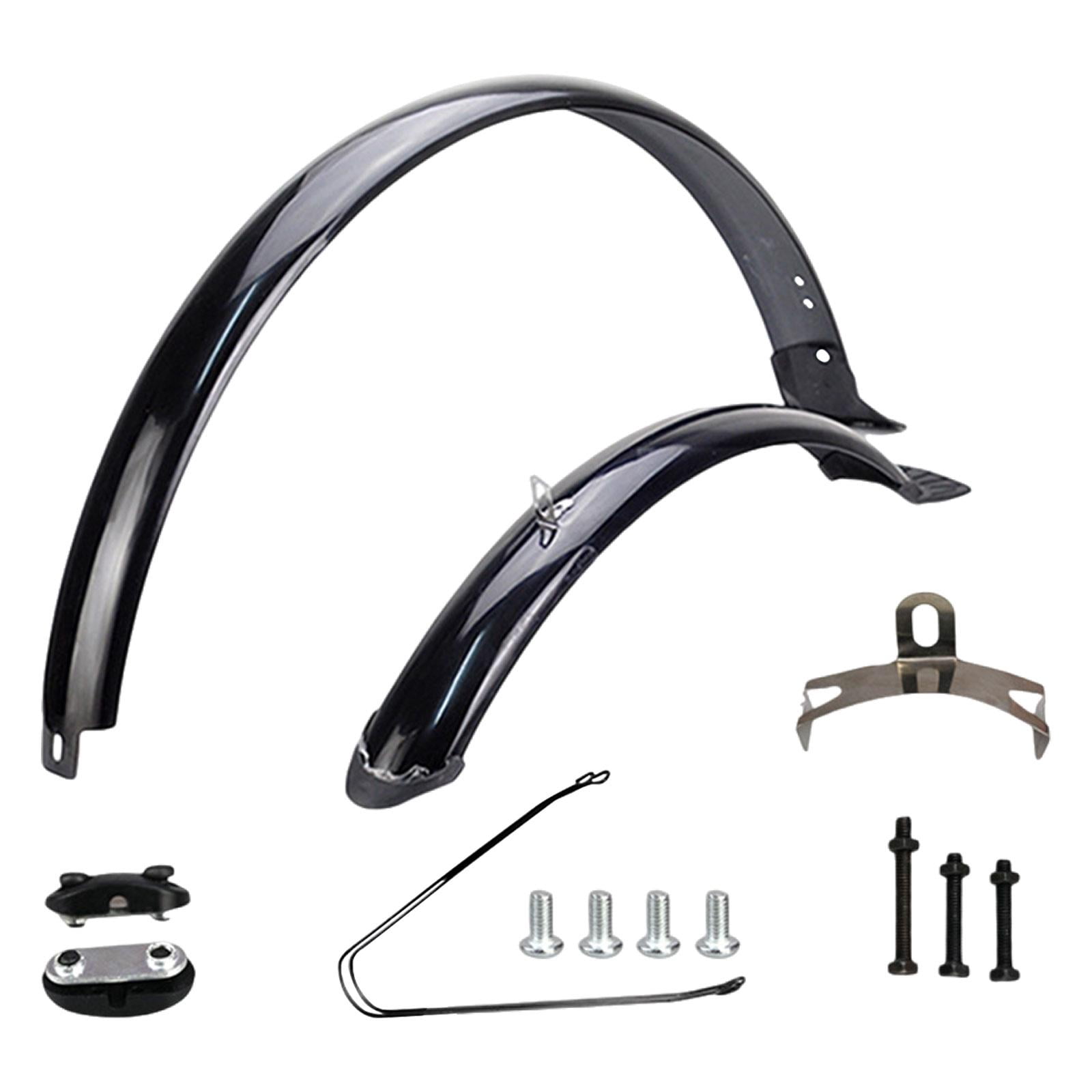 Baoblaze Bike Front Rear Fenders 26 inch Cycling Accessories Practical Bike Mudguards Black Brace