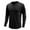Black, variant on Fesfesfes Long Sleeve Shirt Men Long-Sleeve Beefy Muscle Basic Solid Pure Color Blouse Tee Shirt Top Sale Items