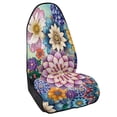 thumbnail image 2 of XYZCANDO Car Seat Cover Towel Seat Cover, Compatible with Van Truck Seat, Car Seat Towel Cover Fit for Cars Vans(Flower 1pcs), 2 of 5