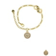 thumbnail image 2 of Delight Jewelry Goldtone Disc with Crystal Heart Gold-tone Paw Infinity Link Chain Bracelet, 6"+2" Extender, 2 of 3