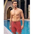 thumbnail image 2 of COOFANDY Mens Swim Trunks Quick Dry Bathing Suit Square Leg Summer Beach Shorts with Compression Liner, 2 of 6