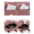 thumbnail image 5 of BIMZUC Women's Nylon Messenger Shoulder Bag Crossbody Handbag for Travel Everyday Use, Lightweight Multi-Pocket Purse with Adjustable Strap, Purple (10.63x4.33x7.09 inches / 27x11x18 cm), 5 of 9