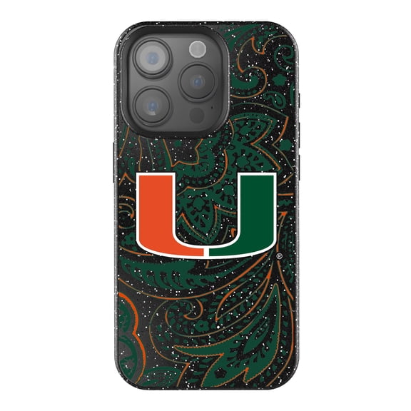 Keyscaper Miami Hurricanes Paisley Bling iPhone Case