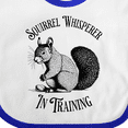 thumbnail image 4 of Inktastic Squirrel Whisperer in Training Boys or Girls Baby Bib, 4 of 4
