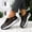 Black, variant on Women's Mesh Breathable Platform Mom Flats, Solid Hollow Out Non Slip Soft Sole Casual Shoes Beige 36