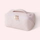 thumbnail image 5 of Bolsa de cosméticos de PU Caja de maquillaje a cuadros de gran capacidad para regalos de vacaciones (rosa) Ehuebsd Cuidado Belleza, 5 of 9