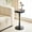 Black-Round, variant on Yabanana C Shaped Side Table End Table, 360° Swivel and Adjustable Height Side Table Sofa Table for Couch(Black)