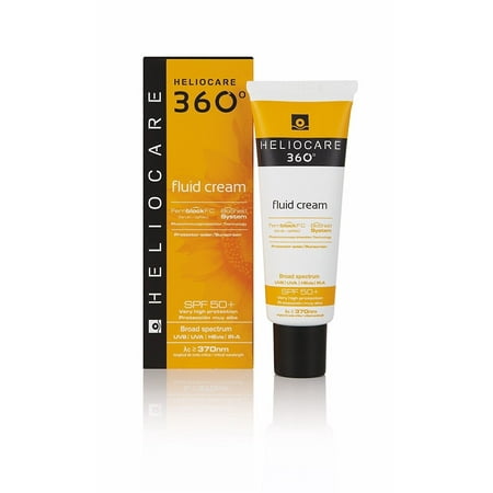 Heliocare 360 Fluid Cream Sunscreen With FernBlock BioShield SPF 50+