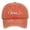 Orange, variant on Womens Baseball Cap Nana Heart Embroidery Washed Vintage Design Soft Comfortable Daily Wear Hats