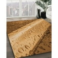 thumbnail image 2 of Ahgly Company Indoor Round Patterned Saddle Brown Area Rugs, 5' Round, 2 of 6