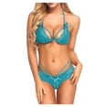 thumbnail image 4 of Gibobby Ropa interior mujer Lenceria Extreme Sexy Dessous New Luxury Sexs Color Negro Mujeres Sexy Liguero Lencería Sex Bra and Panty Sets Lenceria Bragas(Azul, XXG), 4 of 5