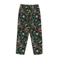 thumbnail image 3 of Lsque Mexican Flower 1 Print Women's Pajama Pants, Lounge Pant - Comfortable Home Wear,Elastic Waistband, Stylish Design-Large, 3 of 9