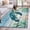 Blue, variant on 3'x5' Area Rugs, Coastal Turtle Indoor Outdoor Area Rug for Living Room Bedroom, Nautical Ocean Shells Seaweeds Starfish Washable Bathroom Rugs Kitchen Floor Carpet Mats Home Decor Aesthetic
