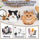 thumbnail image 2 of Bolsa de maquillaje GKIOYRO Organizadora de viaje con diseño de gato naranja con cordón, 2 of 7