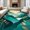 Teal,  Pattern 7, variant on ODIKA 4'x6' Machine Washable Non-Slip Area Rug, Stylish Abstract Wavy Stripe Comfy Modern Throw High Traffic Rug, Maroon, 504673