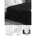 thumbnail image 5 of Full Size Flat Sheet Only, Brown Marble Soft Brushed Microfiber Bed Sheets, Gold Abstract Vintage Modern Ombre Art Hotel Quality Breathable Bedding Top Sheet, Easy Care, 66"x102", 5 of 9