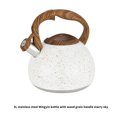 thumbnail image 3 of Yuarrent Hervidor de té de 3L con sonido de silbido fuerte Tetera de acero inoxidable con mango de patrón de Hervidor de agua con de gran Barra de herramientas Blanco Yuarrent HA025360-01, 3 of 6