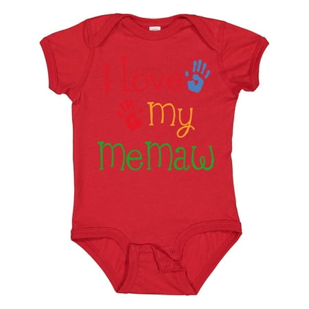 

Inktastic I Love My MeMaw Gift Baby Girl Bodysuit