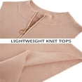 thumbnail image 5 of Womens Sleeveless Zipper Knit Crop Tops Short Knit Sweater Tops, 5 of 6