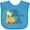 Turquoise, variant on Inktastic I Have Been Promoted to Big Sister Girls Baby Bib