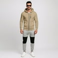 thumbnail image 2 of Men's Casual Tracksuit Set Autumn Comfortable Hooded Zip Up Sweatshirt And Matching Jogger Pants For Daily Wear Sports, 2 of 4