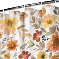 thumbnail image 3 of Pioneer Flower Floral Print Pattern Shower Curtain 36"x72" ,Bathroom Decorative Shower Curtains Set with 12 Hooks,Modern Waterproof Washable Shower Curtain, 3 of 6