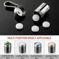 thumbnail image 3 of Titanium Small Pill Holder Keychain   Portable Pill Case  Pocket Pill Box Container Carrier to Hold Pills  Vitamins  Fish Oil  Supplements, 3 of 6