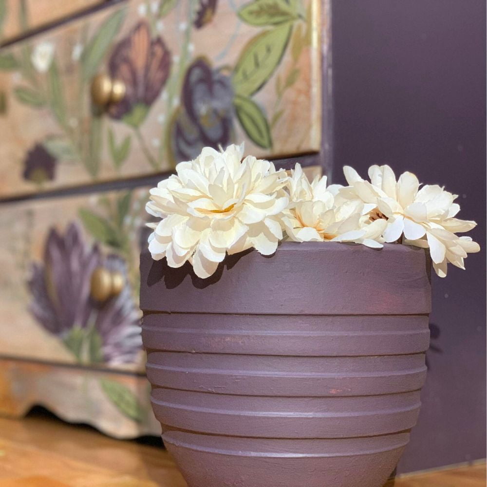 Colorantic | AUTUMN PLUM Chalk Paint Based for Furniture DIY - Multi-Surface All-in-One Craft Paint | DARK PURPLE COLOR Home Decor Painting - 32 oz