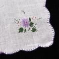 thumbnail image 4 of 2x 3 Piezas Pañuelo de Encaje Floral de Algodón para Mujer Pañuelos Pañuelos 2 piezas, 4 of 8