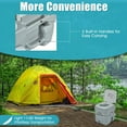 thumbnail image 2 of Costway 5.3 Gallon 20L Outdoor Portable Toilet w/ Level Indicator for RV Travel Camping, 2 of 12