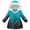ZA-Black, variant on Girls Jacket Casual Jackets for Girls Children's Winter Padded Hooded Thickened Fashion Jacket Regular Clothing Blue,Size for 100