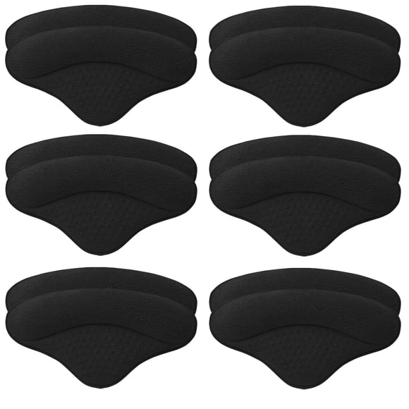 Almohadillas para talones MUKIFINE, 6 pares, para zapatos holgados