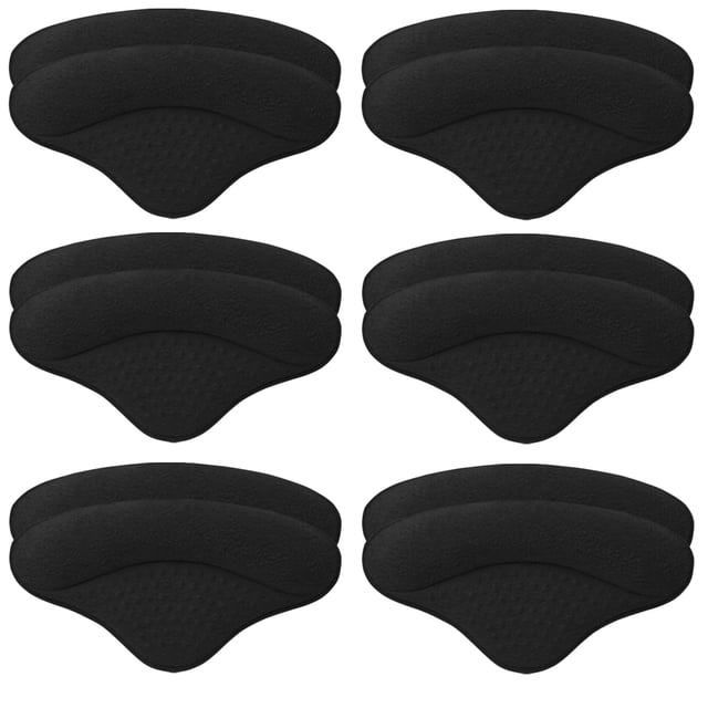 Almohadillas para talones MUKIFINE, 6 pares, para zapatos holgados