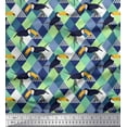 thumbnail image 1 of Soimoi Poly Georgette Fabric Check & Toucan Bird Print Fabric by The Yard 52 Inch Wide, 1 of 1